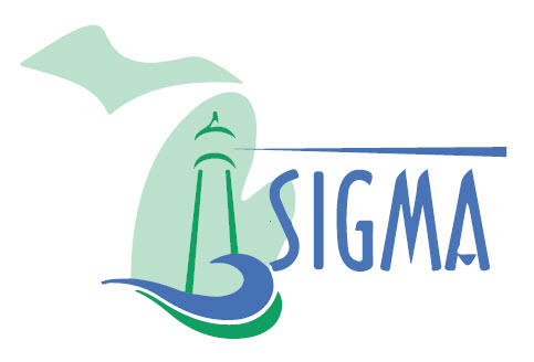 Blue and green logo for SIGMA